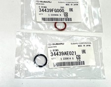 Subaru Genuine Power Steering Pump Rubber Inlet & Outlet O-Ring Seals black 