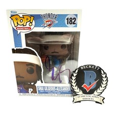 SHAI GILGEOUS-ALEXANDER SIGNED AUT0 OKC THUNDER NBA FUNKO POP 182 BECKETT BAS