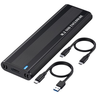 M2 SSD GehäUse NVME SATA Dual Protocol M.2 auf USB Type C 3.1 SSD Adapter f7809