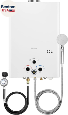 #ad Tankless Water Heater Propane 5.26GPM 20L Outdoor Portable Gas Hot Water Heaters $264.28