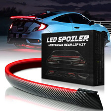 Bright Led Car Spoiler Lip Kit With Carbon Fiber Pattern Fits Universal Cars Usa Bright Led Car Spoiler Lip Kit With Carbon Fiber Pattern Fits Universal Cars Usa