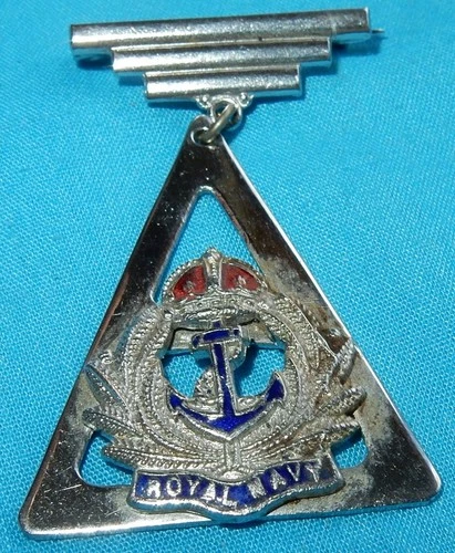 WW2 ERA ROYAL NAVY SWEETHEART BADGE BRITISH NAVAL MILITARY PIN WORLD WAR II