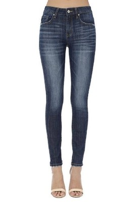 KanCan Women's Basic Mid Rise Super Skinny Jeans (ALL-NEW)