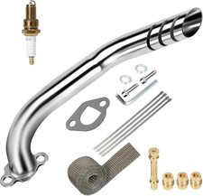 Mini Bike Exhaust Header Kit for 196cc 212cc 224cc Engines Coleman Baja KT196 Go