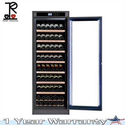 102 Bottle Intelligent Temperature-Controlled Multi-Tiered Wood Wine Cabinet 