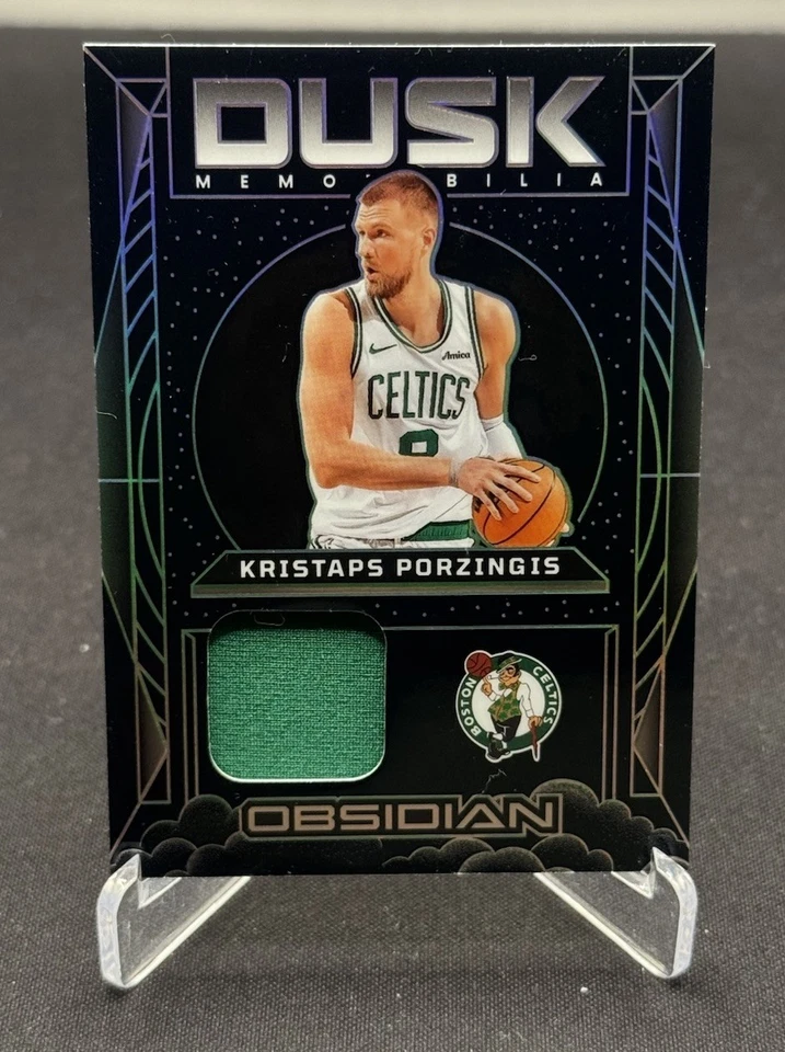 Kristaps Porzingus 2024-25 Obsidian /93 Dusk Memorabilia Game Worn Used Patch - image 2 of 4