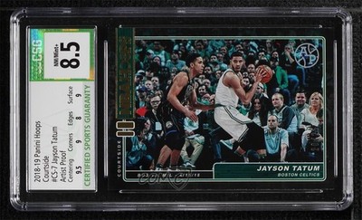 2018-19 Panini NBA Hoops Courtside Artist Proof 20/25 Jayson Tatum #CS-7 04cw