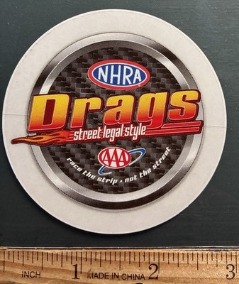 AUTHENTIC NHRA STREET LEGAL RACING STICKER AAA POMONA SO CALIFORNIA