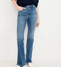 Old Navy high rise wow flare jeans medium wash size 6