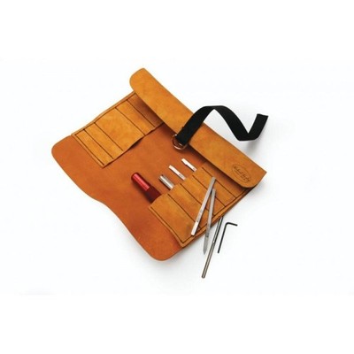 Robert Sorby 5-Piece Micro Modular Turning Tool Set in Leather Tool Roll