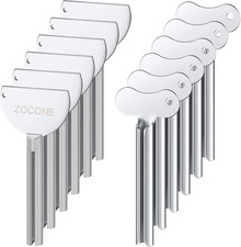 Toothpaste Squeezer, 12Pcs Metal Tube Squeezer Key Stainless Steel Toothpaste Ro