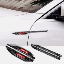 2pcs Carbon Fiber Car Side Fender Vent Air Wing Cover Exterior Trim Accessories 2pcs Carbon Fiber Car Side Fender Vent Air Wing Cover Exterior Trim Accessories