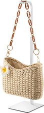 Purse Holder Handbag Display Stand: Hanger Rack Showing Bags, Purses, and Wreath
