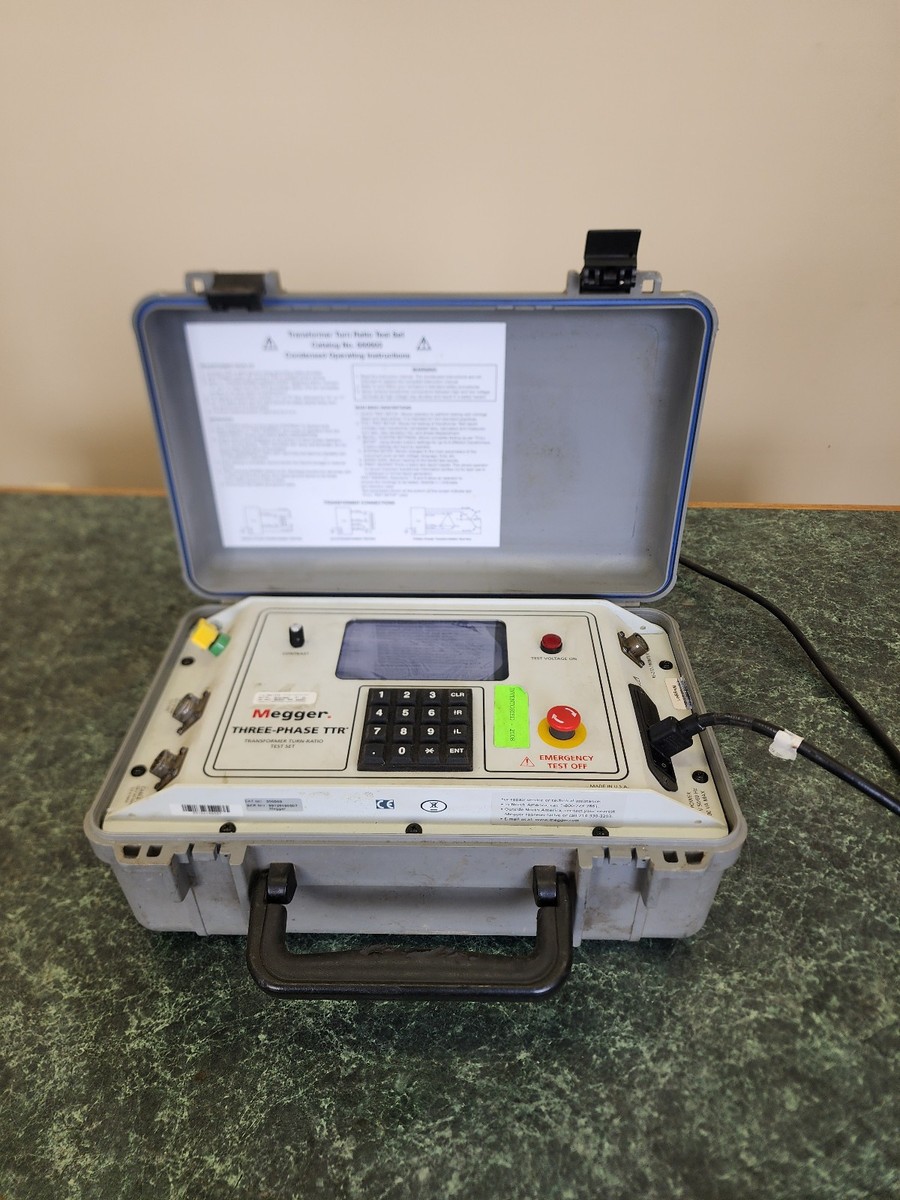 @MctTw1217ページ Megger Three Phase TTR Transformer Turn Ratio Test Set 550503 w