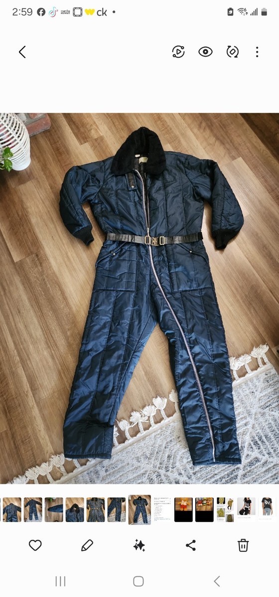 One Piece Vintage Sears Insulated Snow Ski Suit Medium | eBay