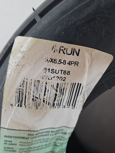 Hi-Run - WD1202 - 16x6.50-8 Lawn Mower Tire - 4 Ply - Picture 2 of 5