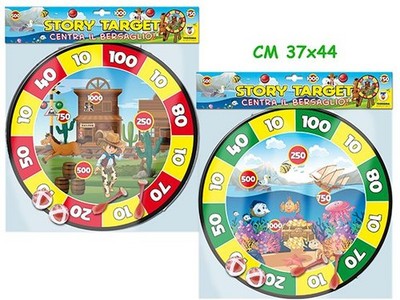 Gadget - Teorema: Story Target In Velcro C/Palline E Freccette 2 Ass - Busta -D-