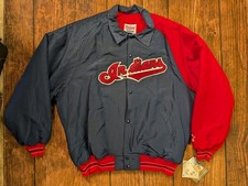 RARE NOS Vintage Cleveland Indians MLB Diamond Collection Starter Jacket Size XL