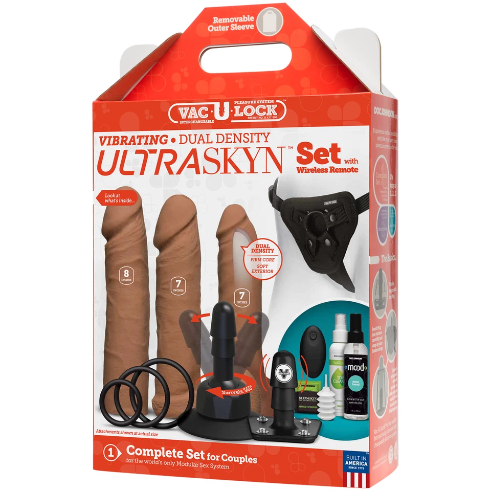 Vac-U-Lock вибрирующий двойной плотности ULTRASKYN мега полный комплект с беспроводным пультом дистанционного управления - Изображение 3 из 4