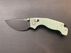 CJRB Doubletap Recoil Lock D2 Black Blade Glow Green G10 Folding Knife J1970 — photo 2