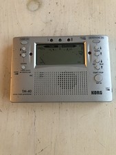 KORG TM-40 Silver Digital Chromatic Combo Tuner  Metronome - Tested/Working