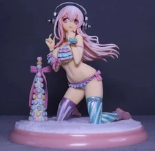 Anime Game Macaron Super Sonico PVC Figures toys Statue NO box 18cm