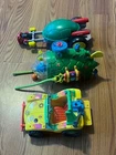 Vintage 3 TMNT Teenage Mutant Ninja Turtle Vehicle Lot 2 From 1991 1 From 2014