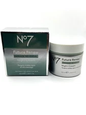No7 Future Renew Damage Reversal Face Moisturizer Night Cream 1.69 Oz NIB