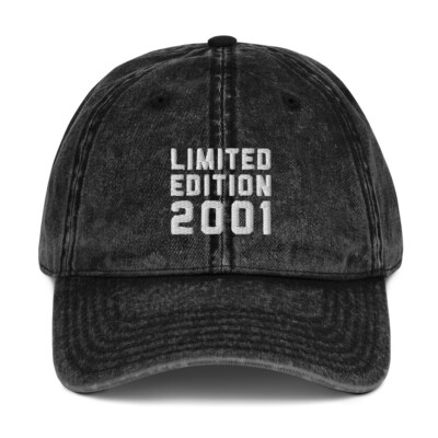 LIMITED EDITION 2001 Hat Cap dad mom birthday gift idea father's day