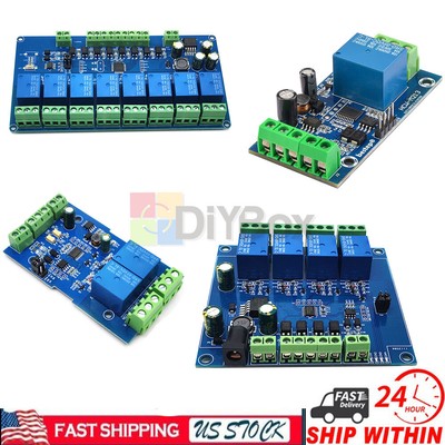 Modbus Rtu 1/2/4/8 Channel Relay Module Switch input output RS485/TTL UART US