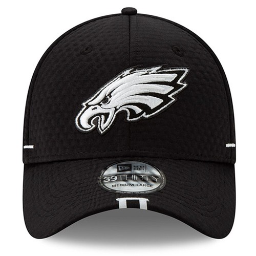 Neu mit Etikett authentisch NFL Philadelphia Eagles schwarz & weiß New Era 39Thirty Flex Cap - Bild 3 von 5