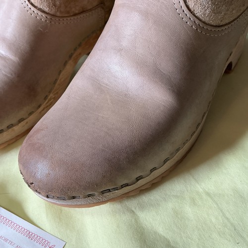 Vintage Holie Distressed Handmade Boho Style Shearling/Leather Boots Size 9.5 - Picture 2 of 20
