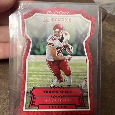 Travis Kelce Sacrifice Card 53/199 2016 Panini Football Purple Parallel Chiefs