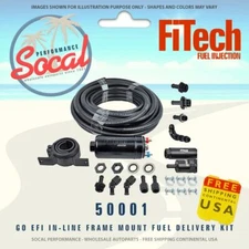 Fitech Fuel Injection 50001 Go EFI In-line Frame Mount Fuel Pump Delivery Kit