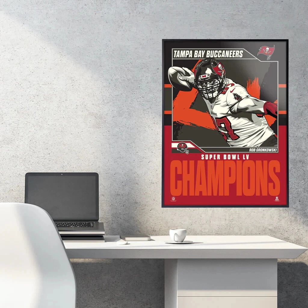 Phenom Gallery Buccaneers Rob Gronkowski Super Bowl Champs Poster