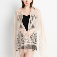 Lace Wedding Shawl Wrap Pashmina Party Evening Summer Scarf