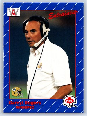 1991 All World CFL French Darryl Rogers Winnipeg Blue Bombers #51