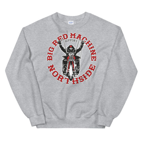 01 Hells Angels NorthSide Support81 Pull Grande Machine Rouge Sweat-shirt unisexe - Photo 1/3