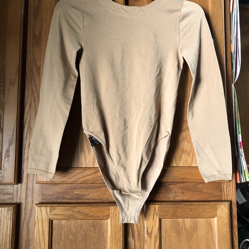 Vintage Wolford Opaque Naturel Long Sleeve Bodysuit Stretch Women’s Small *RD - Picture 4 of 12