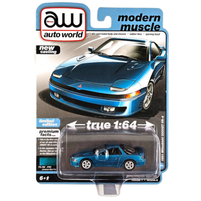 #ad #ad Auto World Modern Muscle 1991 Mitsubishi 3000GT VR 4 Blue 1 64 Diecast Car Toys $13.99