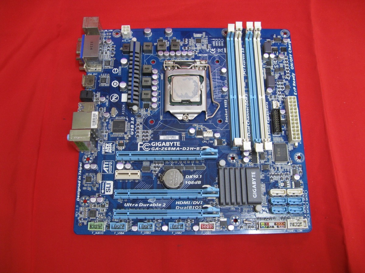 GIGABYTE GA-Z68MA-D2H-B3 LGA 1155 Motherboard + Intel Core i5