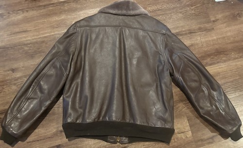 Vintage 1940s Satintan Albert Richard Horsehide Leather Jacket - Picture 5 of 6