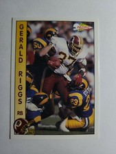 GERALD RIGGS 1992 PACIFIC FOOTBALL CARD # 316 D4533