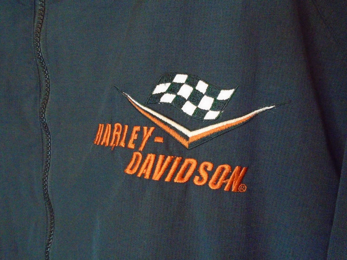 ハーレーダビッドソン　ウインドブレーカー　XL Men's Harley Davidson lined wind breaker black size XL | eBay