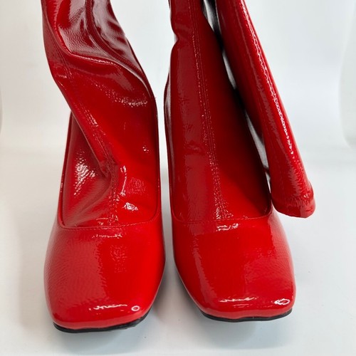 INC International Concepts Keenah Damenstiefel rot Patent über Knie nass 7,5 neu - Bild 2 von 8
