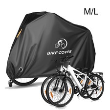 Heavy Duty 300D Bike Cover Waterproof Outdoor Rain Dust Protection Black