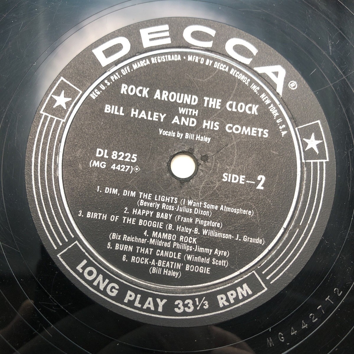 Bill Haley & The Comets / Rock Around The Clock Lp Decca 8225 Vg