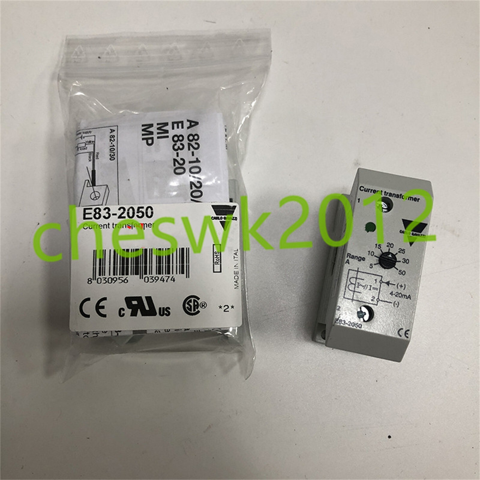Carlo Gavazzi E832050 50A IP20 DIN Rail Mount Current Transformer for