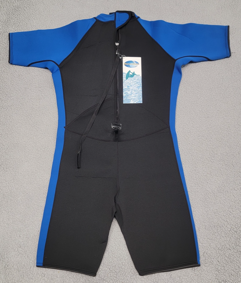 Combinaison Néoprène Adrenaline Homme 2mm - Shorty Manches Courtes Bleu/Noir - Taille XL - Neuf