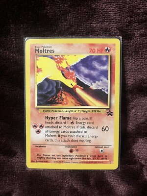 legendary bird pokemon card value Moltres 12/62 Fossil Set Holo Rare Pokemon Card Near Mint/Excellent main image 0